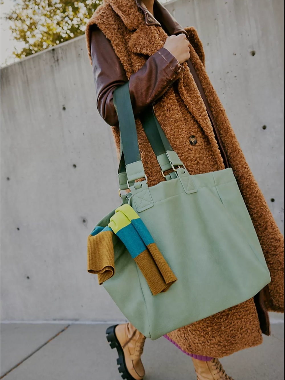 Vegan leather ventura vegan leather tote